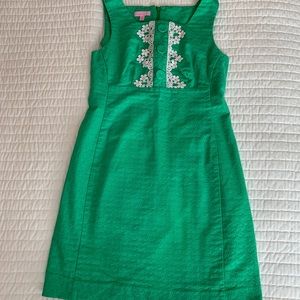 Lucky green lace Lilly Pulitzer shift size 4